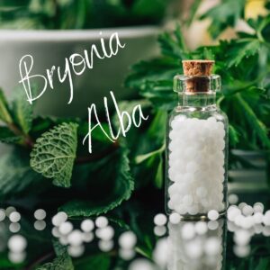 close up shot of homeopathic remedy bryonia alba