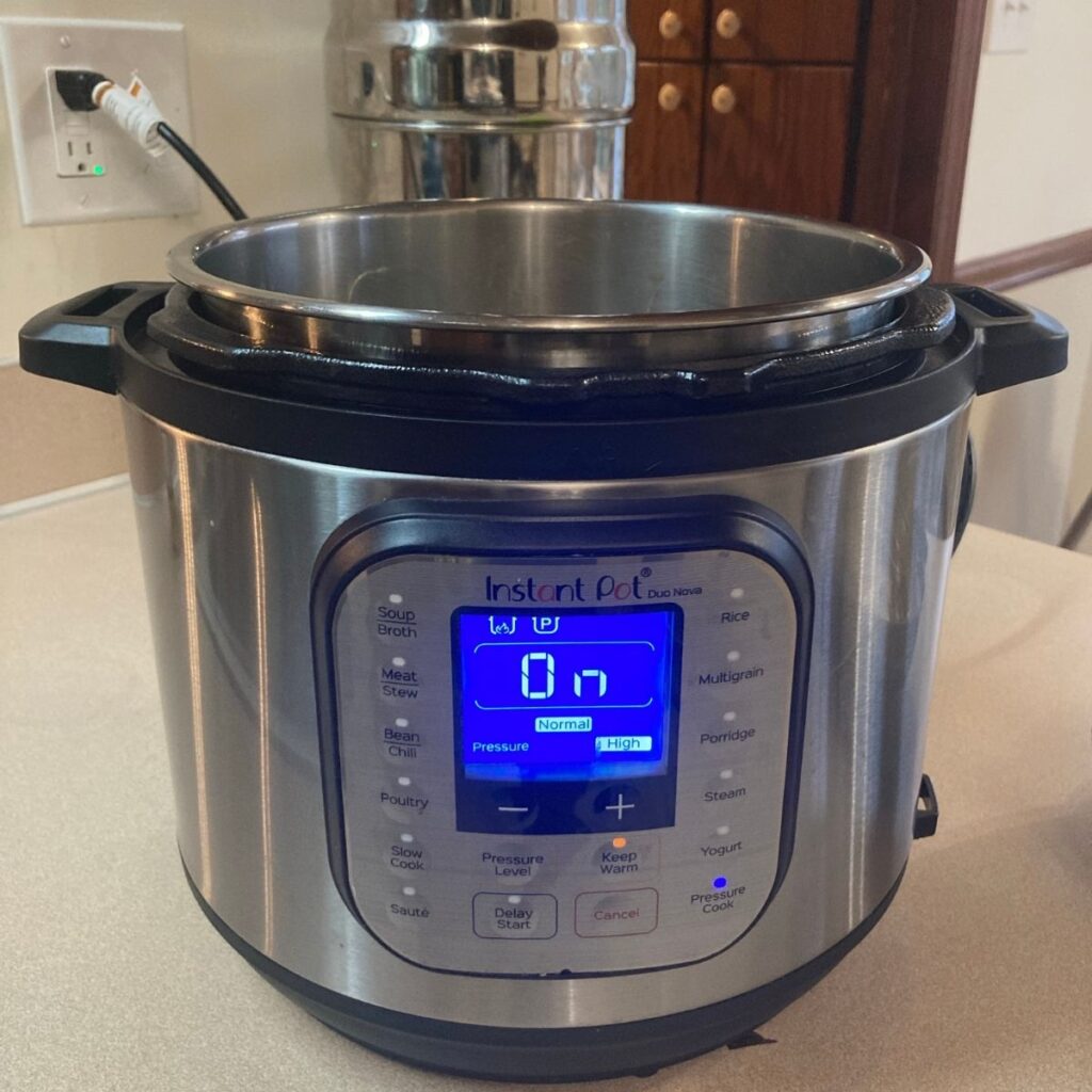 instant pot sitting on a counter top